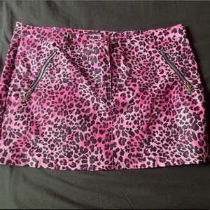 Delia’s pink cheetah print skirt